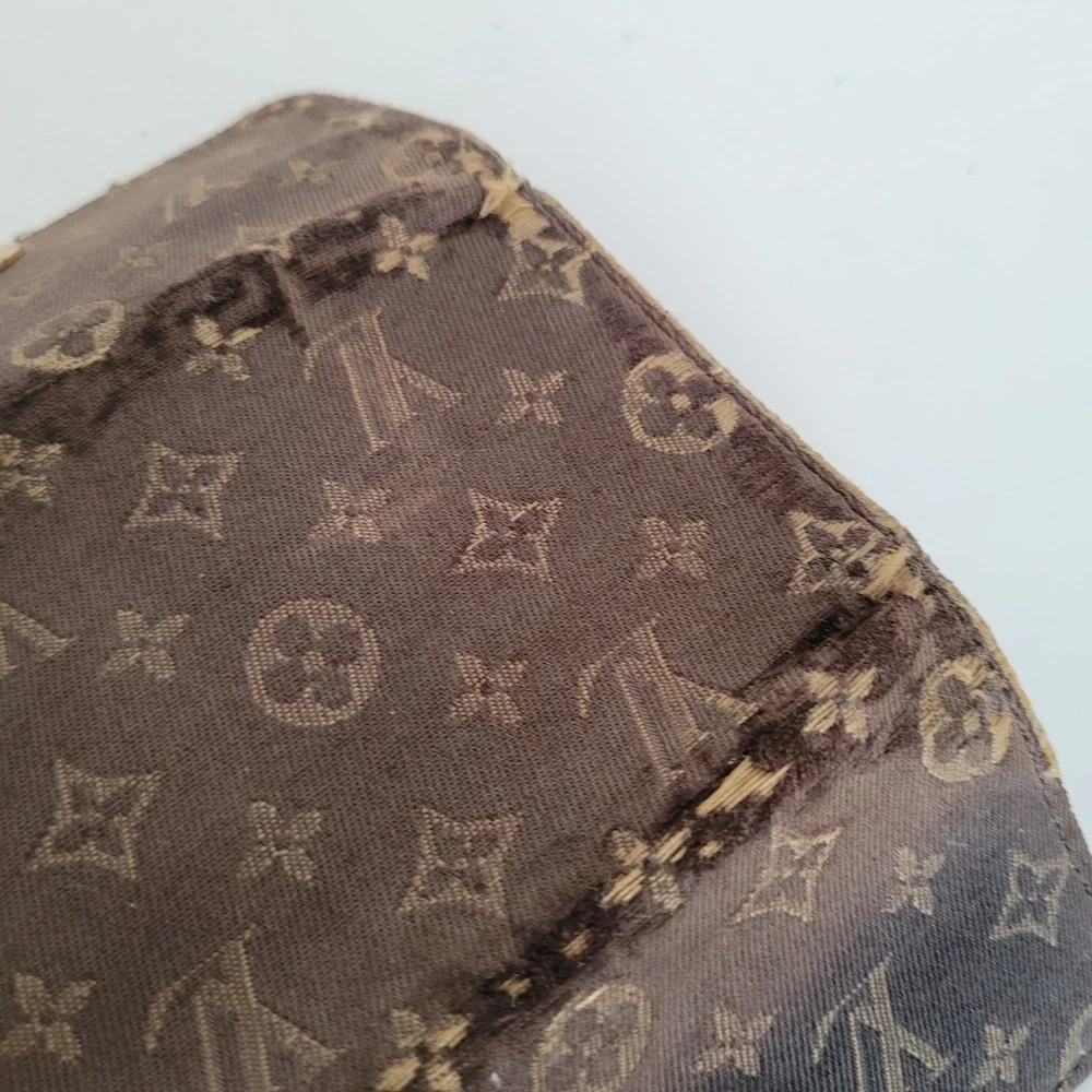 Louis Vuitton Monogram Mini Lin 6 Key Holder Brown Canvas Wallet M62991